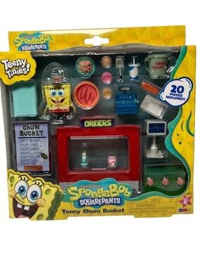 Teeny Tinies SpongeBob Squarpants Teeny CHUM BUCKET Mini Food Playset Dollhouse